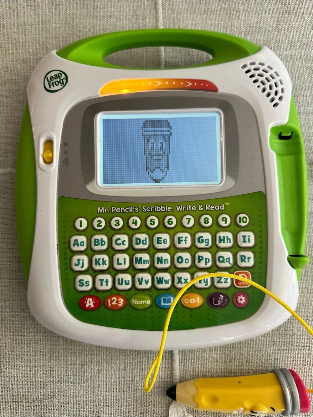 LeapFrog Mr. Pencil's Scribble, Write & Read learning toy.